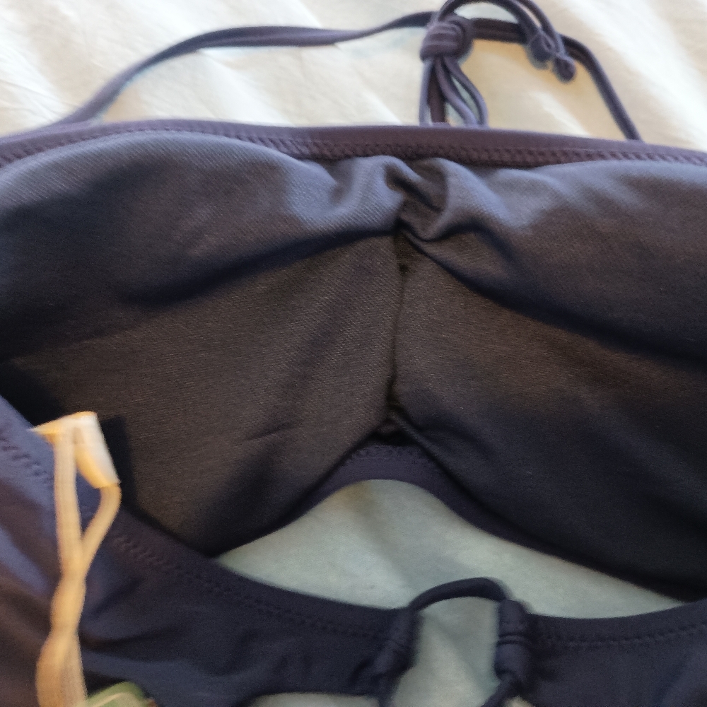 NWT shekini large navy blue bikini top - Picture 7 of 10
